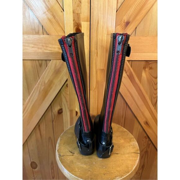 Steve Madden Tsunamii Rain Boots Black Size 6 - Picture 5 of 11